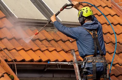 Démoussage et hydrofuge de toiture à Chis